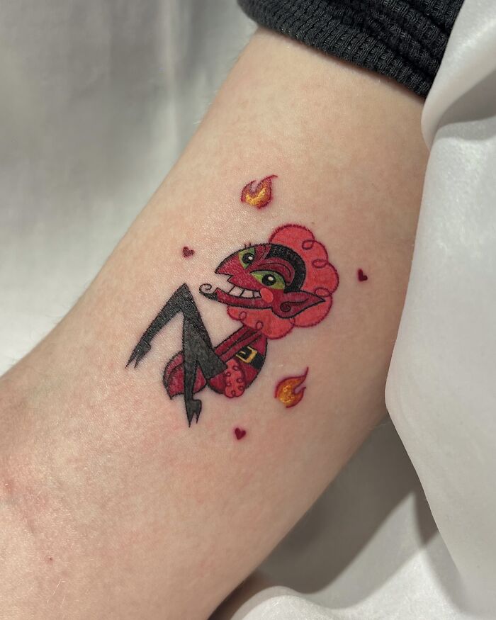 30 Tattoos By This Artist Inspired By The Unfiltered Creativity Of Childhood Crayon Drawings