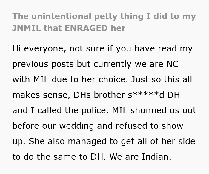 Bride Sends Estranged MIL Photos Of Her Wedding, She Gets Angry And Claims The Bride Was Gloating Bride Sends Estranged MIL Photos Of Her Wedding, She Gets Angry And Claims The Bride Was Gloating