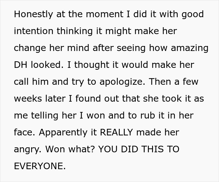Bride Sends Estranged MIL Photos Of Her Wedding, She Gets Angry And Claims The Bride Was Gloating Bride Sends Estranged MIL Photos Of Her Wedding, She Gets Angry And Claims The Bride Was Gloating