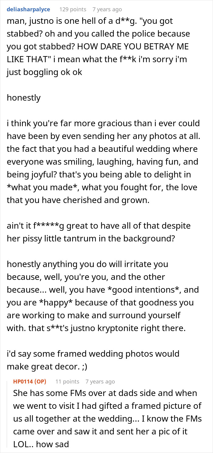 Bride Sends Estranged MIL Photos Of Her Wedding, She Gets Angry And Claims The Bride Was Gloating Bride Sends Estranged MIL Photos Of Her Wedding, She Gets Angry And Claims The Bride Was Gloating