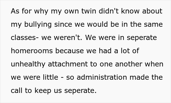 Woman Won’t Play MOH For Twin And Her Childhood Bully, Fam Asks Questions As The Truth Comes Out Woman Won’t Play MOH For Twin And Her Childhood Bully, Fam Asks Questions As The Truth Comes Out
