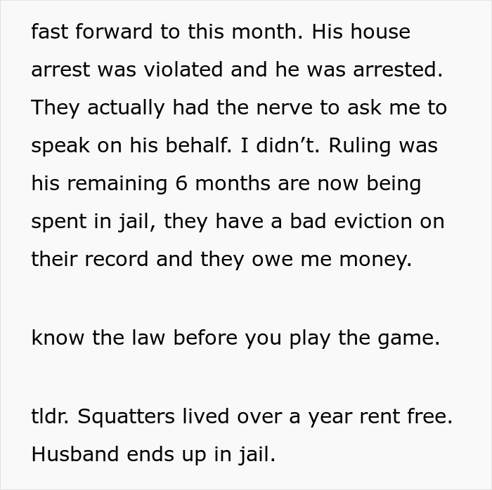 Greedy Couple Skip On Paying $450 Rent, End Up Owing Landlord $8750 And Face Jail Time