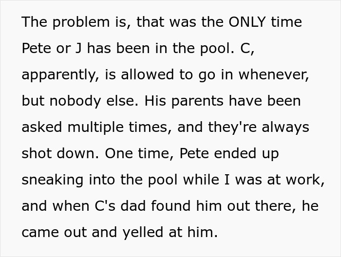 Parents Deny Guy’s Brother Access To Pool He Paid For, So He Buys A Hot Tub For The Boys Instead Parents Deny Guy’s Brother Access To Pool He Paid For, So He Buys A Hot Tub For The Boys Instead