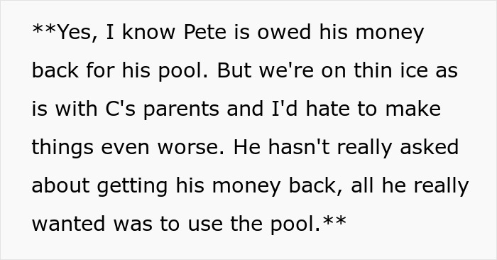 Parents Deny Guy’s Brother Access To Pool He Paid For, So He Buys A Hot Tub For The Boys Instead Parents Deny Guy’s Brother Access To Pool He Paid For, So He Buys A Hot Tub For The Boys Instead