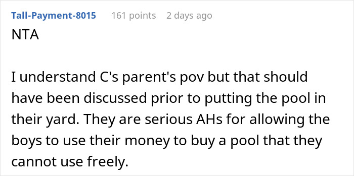 Parents Deny Guy’s Brother Access To Pool He Paid For, So He Buys A Hot Tub For The Boys Instead Parents Deny Guy’s Brother Access To Pool He Paid For, So He Buys A Hot Tub For The Boys Instead