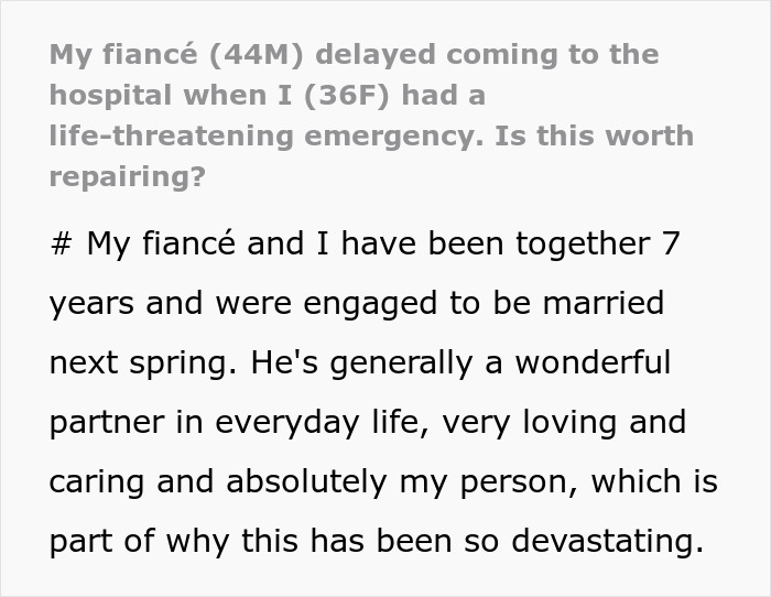 Woman Rushed To ICU After Medical Emergency, Can’t Believe Fiancé Waits Until The Next Day To Visit Woman Rushed To ICU After Medical Emergency, Can’t Believe Fiancé Waits Until The Next Day To Visit