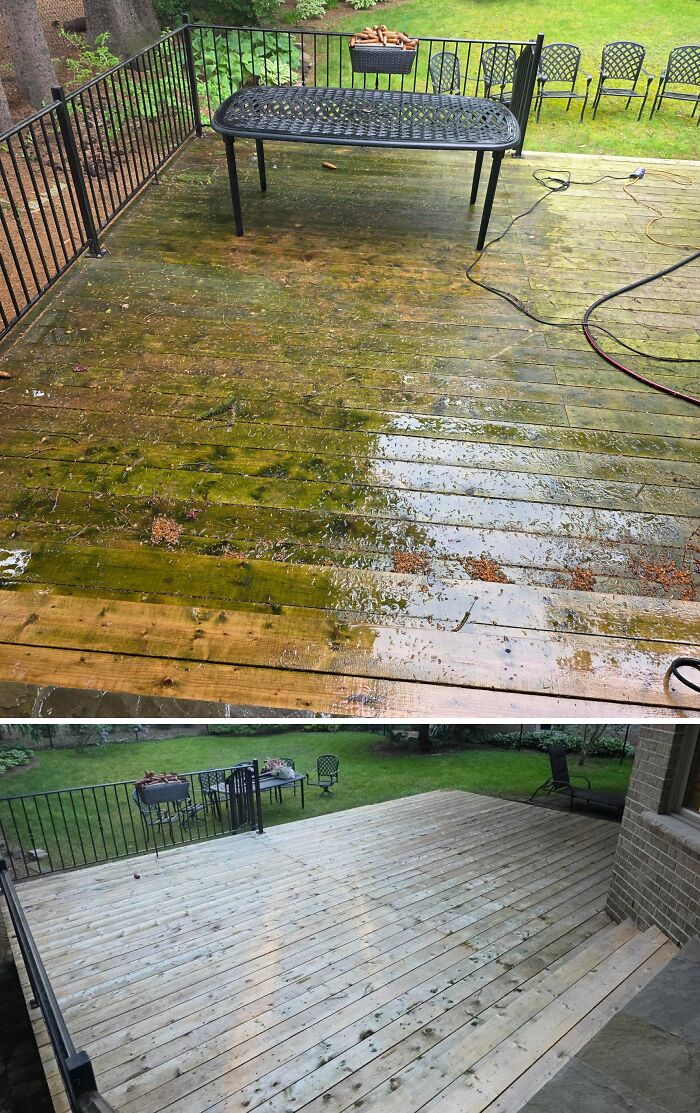 81 Power Washing Pics That Are So Satisfying, They Might Make Cleaning Look Fun (New Pics)