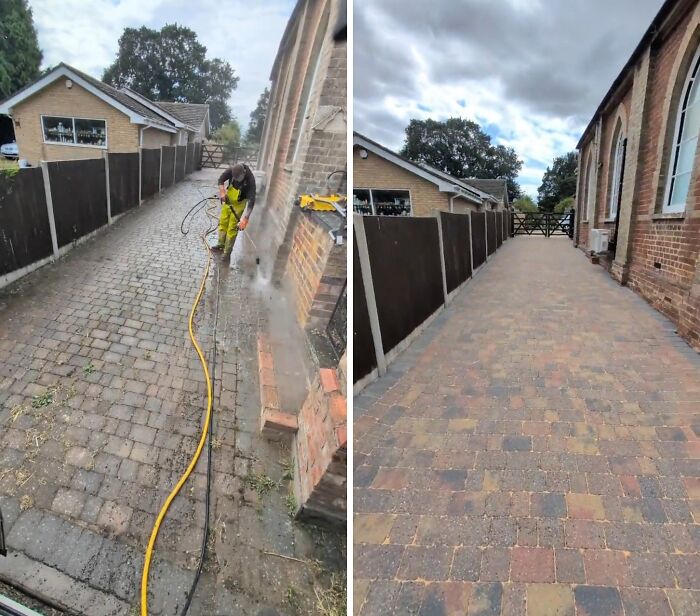 81 Power Washing Pics That Are So Satisfying, They Might Make Cleaning Look Fun (New Pics)