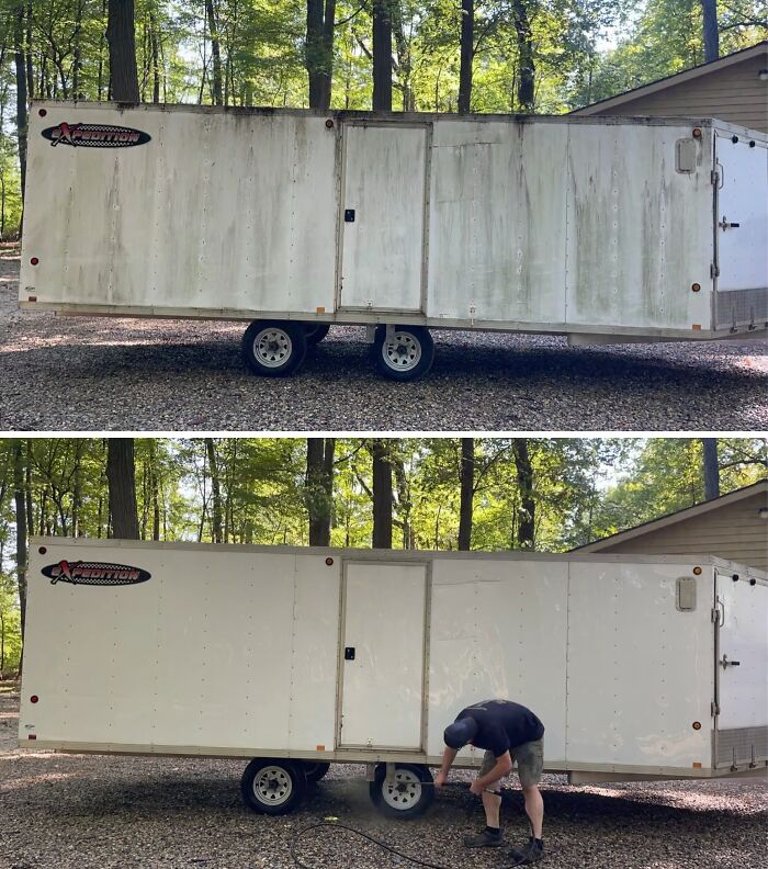 81 Power Washing Pics That Are So Satisfying, They Might Make Cleaning Look Fun (New Pics)