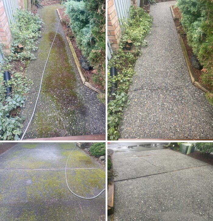 81 Power Washing Pics That Are So Satisfying, They Might Make Cleaning Look Fun (New Pics)