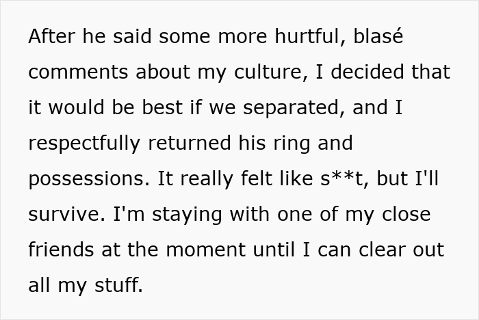 Woman Starts Planning Her Wedding, Finds Out What Her Fiancé Really Thinks About Her Culture And Religion Woman Starts Planning Her Wedding, Finds Out What Her Fiancé Really Thinks About Her Culture And Religion