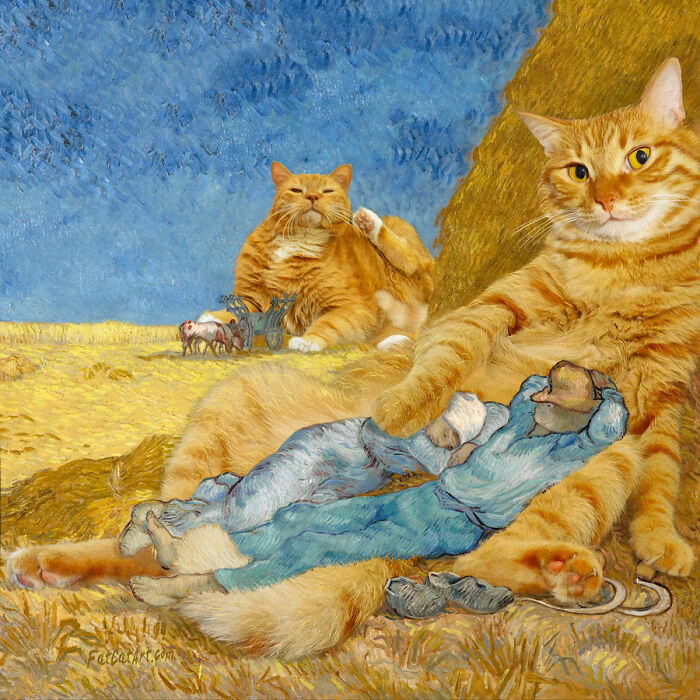 Artist Puts A Hilarious Twist On Famous Classical Paintings By Including Her Fat Orange Cat (42 New Pics) Artist Puts A Hilarious Twist On Famous Classical Paintings By Including Her Fat Orange Cat (42 New Pics)
