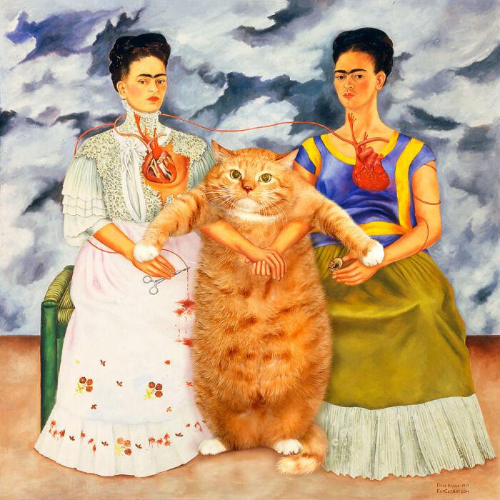 Artist Puts A Hilarious Twist On Famous Classical Paintings By Including Her Fat Orange Cat (42 New Pics) Artist Puts A Hilarious Twist On Famous Classical Paintings By Including Her Fat Orange Cat (42 New Pics)