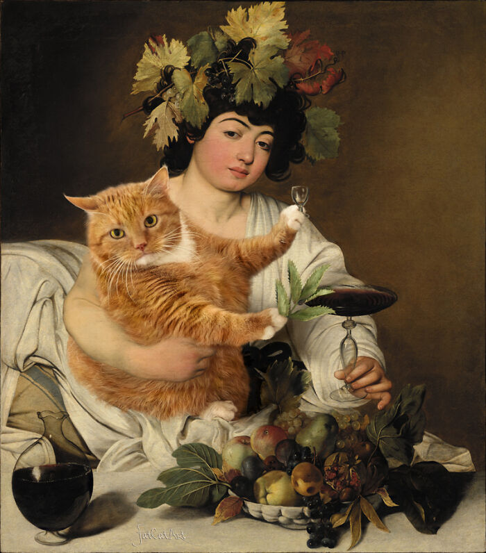 Artist Puts A Hilarious Twist On Famous Classical Paintings By Including Her Fat Orange Cat (42 New Pics) Artist Puts A Hilarious Twist On Famous Classical Paintings By Including Her Fat Orange Cat (42 New Pics)