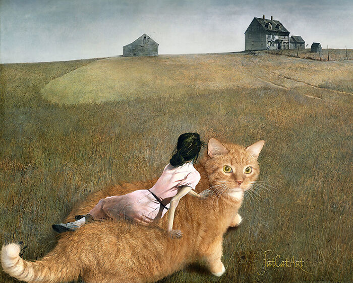 Artist Puts A Hilarious Twist On Famous Classical Paintings By Including Her Fat Orange Cat (42 New Pics) Artist Puts A Hilarious Twist On Famous Classical Paintings By Including Her Fat Orange Cat (42 New Pics)