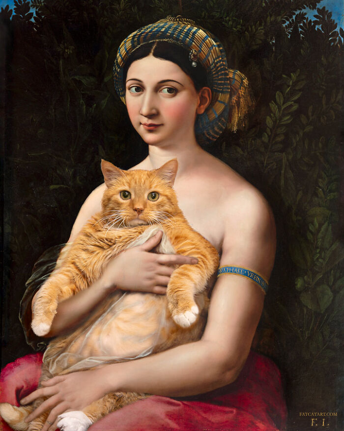 Artist Puts A Hilarious Twist On Famous Classical Paintings By Including Her Fat Orange Cat (42 New Pics) Artist Puts A Hilarious Twist On Famous Classical Paintings By Including Her Fat Orange Cat (42 New Pics)