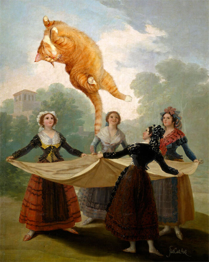 Artist Puts A Hilarious Twist On Famous Classical Paintings By Including Her Fat Orange Cat (42 New Pics) Artist Puts A Hilarious Twist On Famous Classical Paintings By Including Her Fat Orange Cat (42 New Pics)