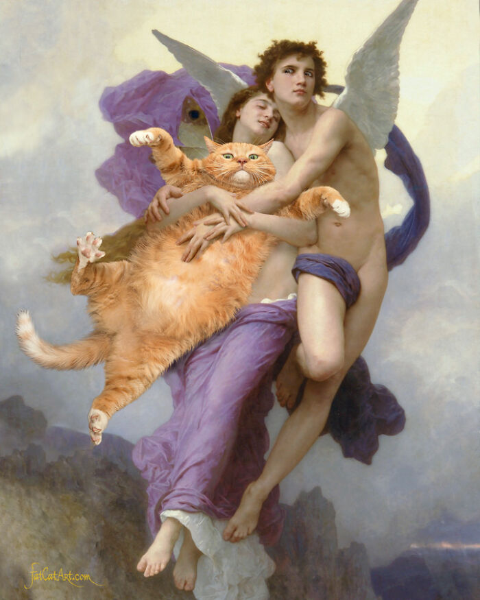 Artist Puts A Hilarious Twist On Famous Classical Paintings By Including Her Fat Orange Cat (42 New Pics) Artist Puts A Hilarious Twist On Famous Classical Paintings By Including Her Fat Orange Cat (42 New Pics)