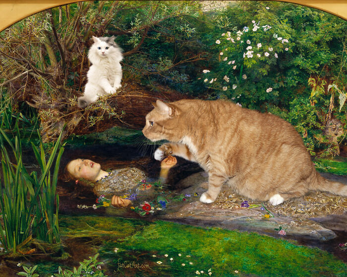 Artist Puts A Hilarious Twist On Famous Classical Paintings By Including Her Fat Orange Cat (42 New Pics) Artist Puts A Hilarious Twist On Famous Classical Paintings By Including Her Fat Orange Cat (42 New Pics)