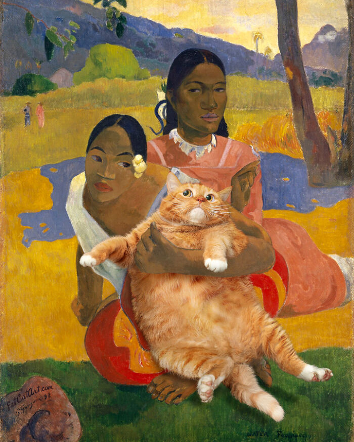 Artist Puts A Hilarious Twist On Famous Classical Paintings By Including Her Fat Orange Cat (42 New Pics) Artist Puts A Hilarious Twist On Famous Classical Paintings By Including Her Fat Orange Cat (42 New Pics)