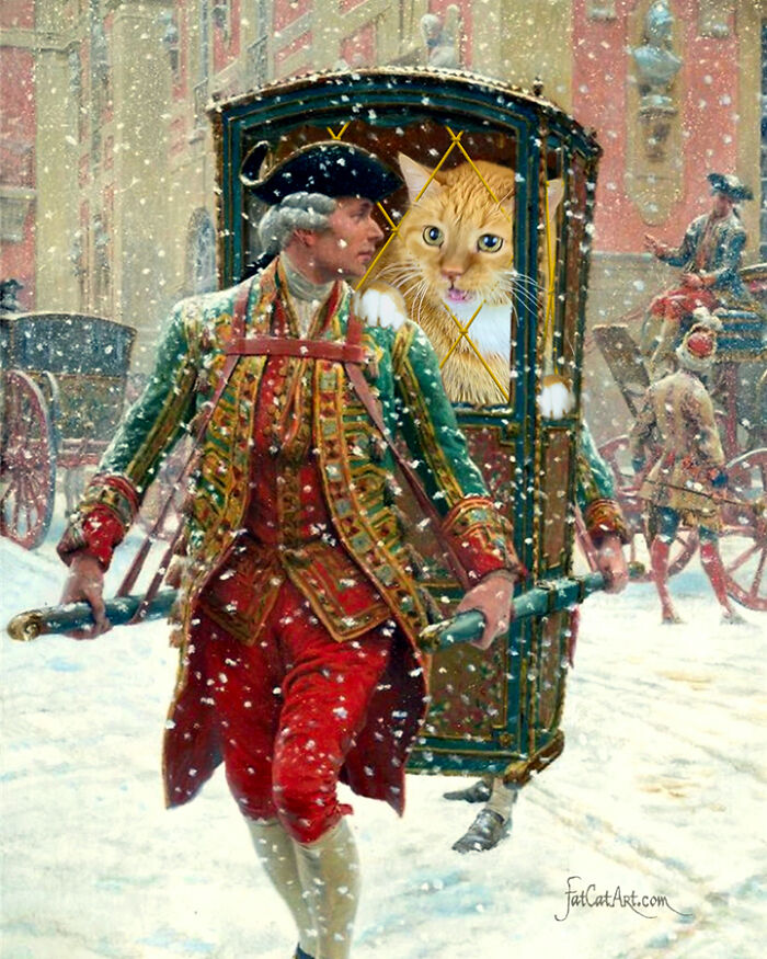 Artist Puts A Hilarious Twist On Famous Classical Paintings By Including Her Fat Orange Cat (42 New Pics) Artist Puts A Hilarious Twist On Famous Classical Paintings By Including Her Fat Orange Cat (42 New Pics)
