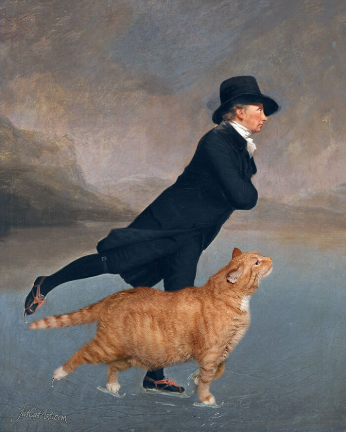 Artist Puts A Hilarious Twist On Famous Classical Paintings By Including Her Fat Orange Cat (42 New Pics) Artist Puts A Hilarious Twist On Famous Classical Paintings By Including Her Fat Orange Cat (42 New Pics)
