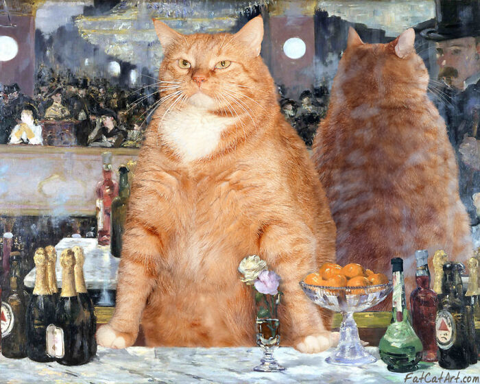 Artist Puts A Hilarious Twist On Famous Classical Paintings By Including Her Fat Orange Cat (42 New Pics) Artist Puts A Hilarious Twist On Famous Classical Paintings By Including Her Fat Orange Cat (42 New Pics)