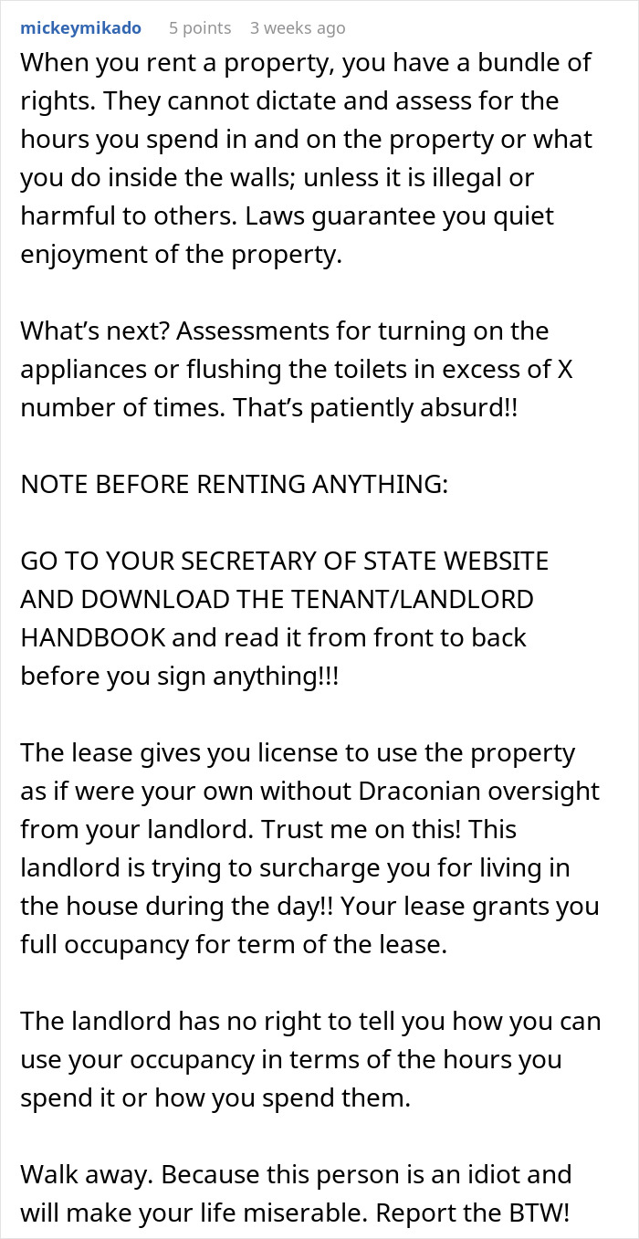 Renter Shocked By Entitled Landlord Charging Fees For Application, Working From Home, And Moving In Renter Shocked By Entitled Landlord Charging Fees For Application, Working From Home, And Moving In