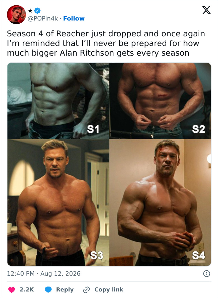 Alan Ritchson&rsquo;s Shirtless Moment Sets The Internet Ablaze As Fans Mock Predictable Trend: “Every Season”