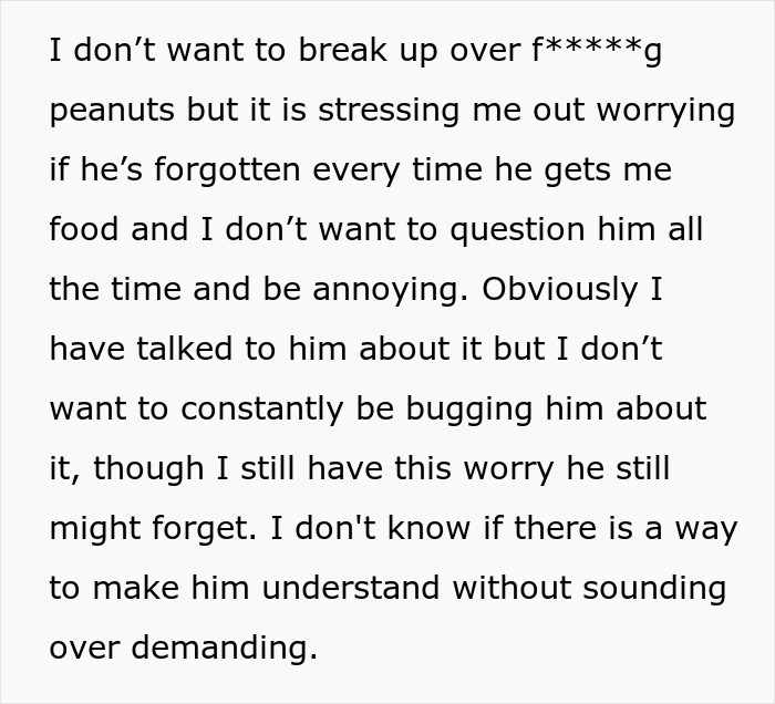 Woman’s Boyfriend Keeps Forgetting About Her Allergy, She Starts Wondering How Many Reminders He Needs