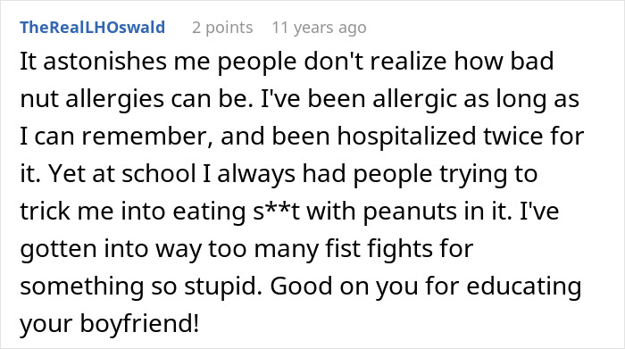 Woman’s Boyfriend Keeps Forgetting About Her Allergy, She Starts Wondering How Many Reminders He Needs