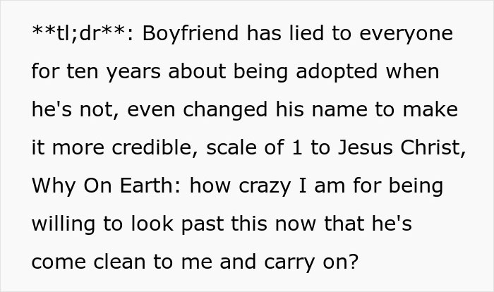 Woman Left In Shock After Uncovering Her Boyfriend’s Decade-Long Lie Woman Left In Shock After Uncovering Her Boyfriend’s Decade-Long Lie