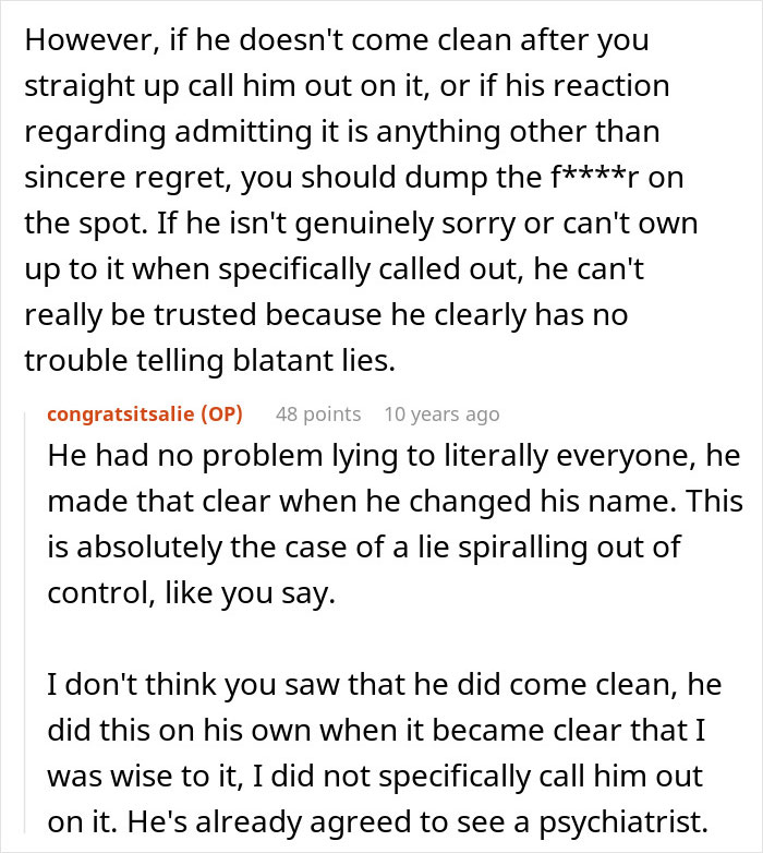 Woman Left In Shock After Uncovering Her Boyfriend’s Decade-Long Lie Woman Left In Shock After Uncovering Her Boyfriend’s Decade-Long Lie