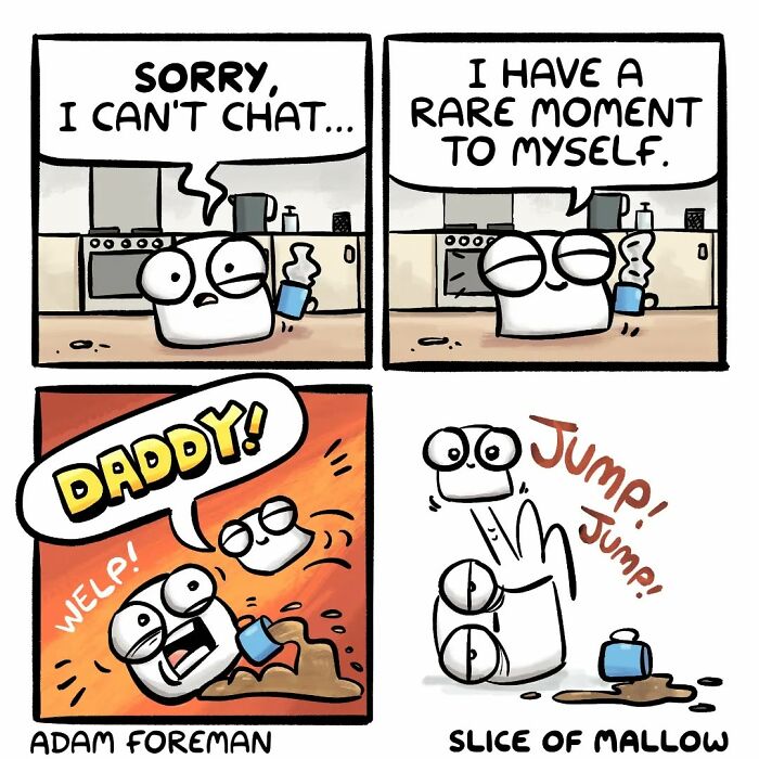 42 Humorous Comics Of A Marshmallow Navigating Everyday Life By Adam Foreman (New Pics) 42 Humorous Comics Of A Marshmallow Navigating Everyday Life By Adam Foreman (New Pics)