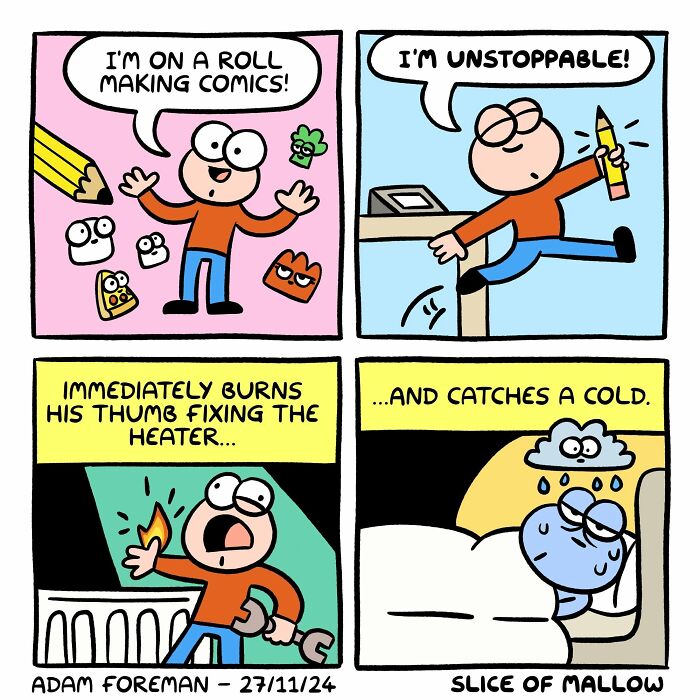 42 Humorous Comics Of A Marshmallow Navigating Everyday Life By Adam Foreman (New Pics) 42 Humorous Comics Of A Marshmallow Navigating Everyday Life By Adam Foreman (New Pics)