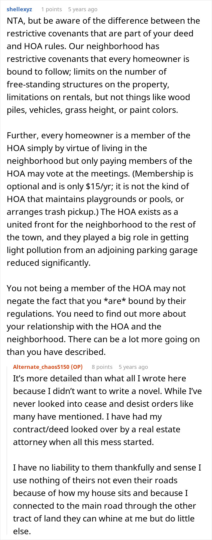 Man Owns His Home And Land Free Of HOA Rules, His Neighbors Make It Their Business For Years Man Owns His Home And Land Free Of HOA Rules, His Neighbors Make It Their Business For Years