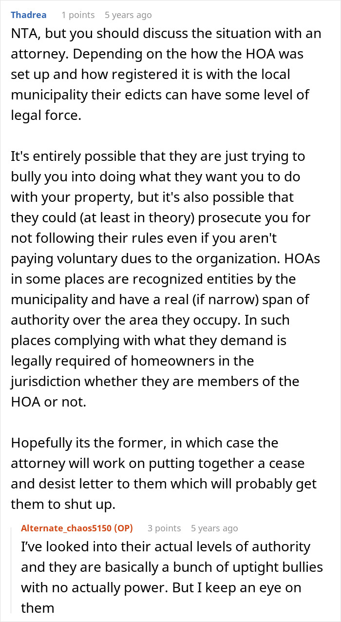 Man Owns His Home And Land Free Of HOA Rules, His Neighbors Make It Their Business For Years Man Owns His Home And Land Free Of HOA Rules, His Neighbors Make It Their Business For Years
