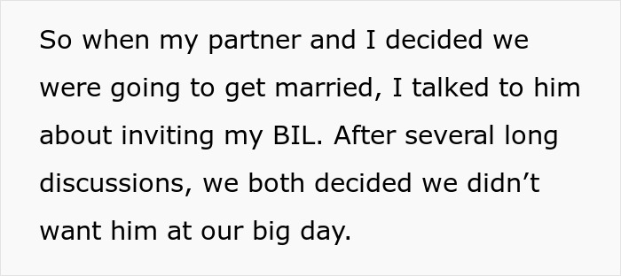 Woman Draws The Line At Her Wedding After Her Family Spends Years Protecting Her Toxic BIL Woman Draws The Line At Her Wedding After Her Family Spends Years Protecting Her Toxic BIL