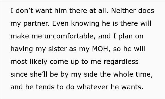 Woman Draws The Line At Her Wedding After Her Family Spends Years Protecting Her Toxic BIL Woman Draws The Line At Her Wedding After Her Family Spends Years Protecting Her Toxic BIL