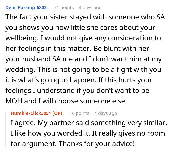 Woman Draws The Line At Her Wedding After Her Family Spends Years Protecting Her Toxic BIL Woman Draws The Line At Her Wedding After Her Family Spends Years Protecting Her Toxic BIL