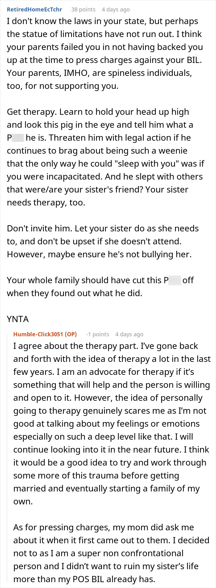 Woman Draws The Line At Her Wedding After Her Family Spends Years Protecting Her Toxic BIL Woman Draws The Line At Her Wedding After Her Family Spends Years Protecting Her Toxic BIL