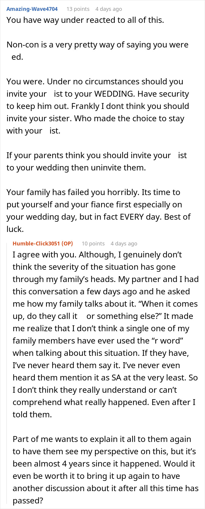 Woman Draws The Line At Her Wedding After Her Family Spends Years Protecting Her Toxic BIL Woman Draws The Line At Her Wedding After Her Family Spends Years Protecting Her Toxic BIL