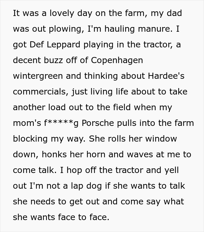Mom Insults Her Abandoned Son, Then Has The Nerve To Try And Dig Her Claws Into His Inheritance Mom Insults Her Abandoned Son, Then Has The Nerve To Try And Dig Her Claws Into His Inheritance