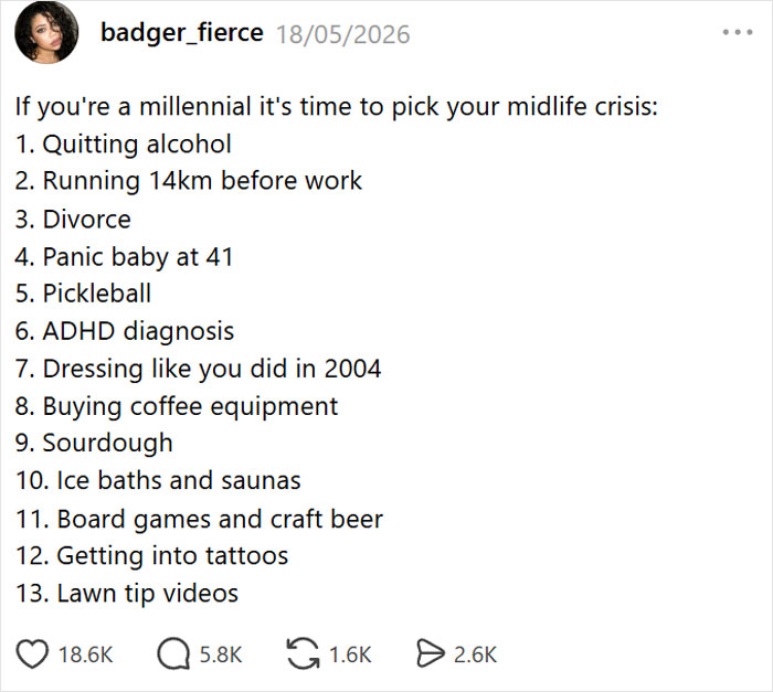 Millennial “Crisis Hobbies” Are Having A Moment, And The Activities On The List Are Oddly Specific Millennial “Crisis Hobbies” Are Having A Moment, And The Activities On The List Are Oddly Specific