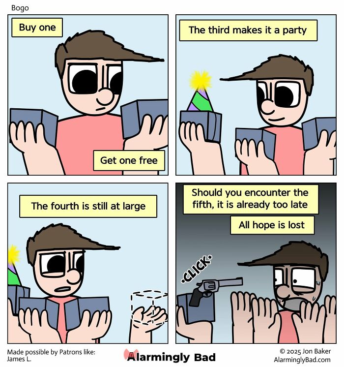 “Alarmingly Bad” Comics By Jon Baker Full Of Humorous And Unpredictable Twists (34 New Pics) “Alarmingly Bad” Comics By Jon Baker Full Of Humorous And Unpredictable Twists (34 New Pics)