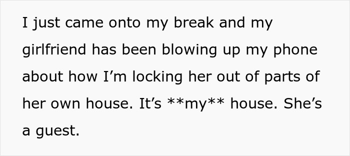 Woman Moves Into Guy’s House, Quickly Decides His Boundaries No Longer Apply