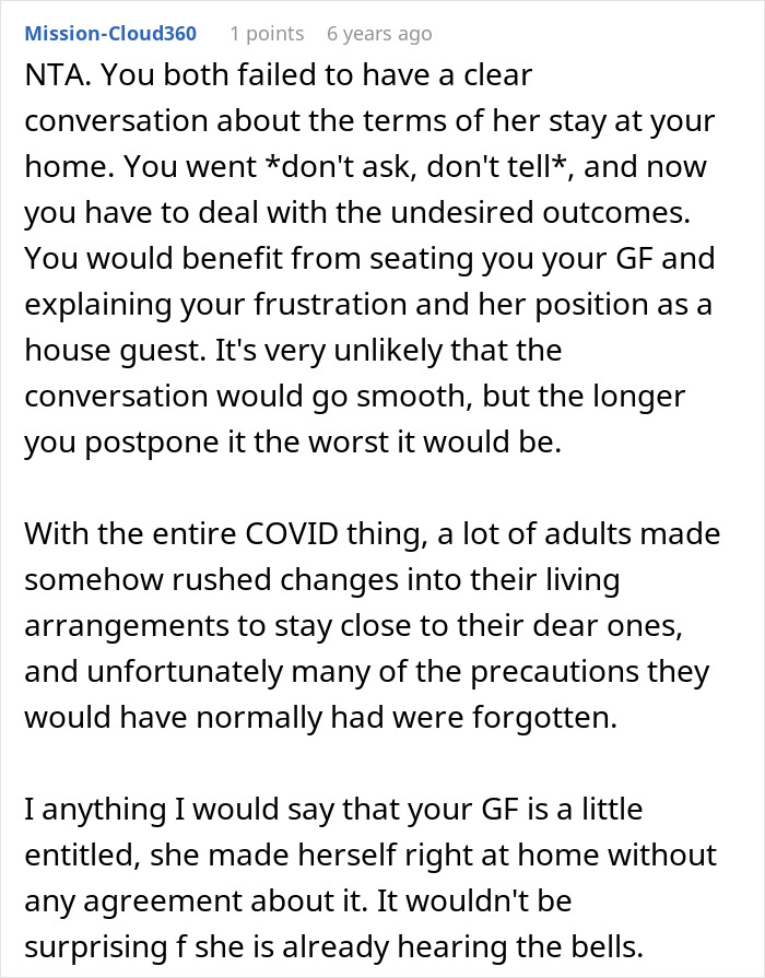 Woman Moves Into Guy’s House, Quickly Decides His Boundaries No Longer Apply