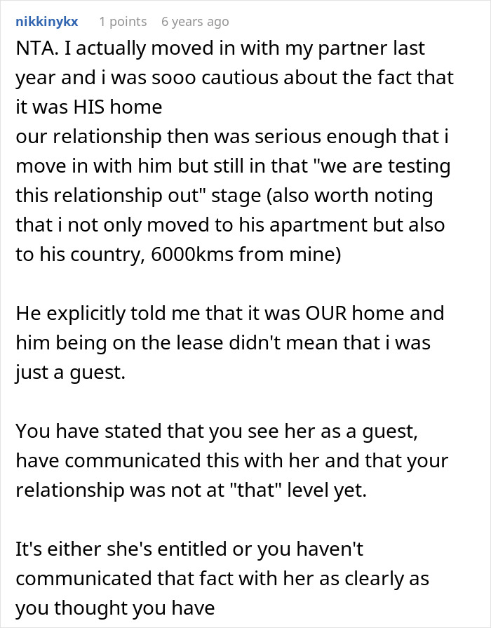 Woman Moves Into Guy’s House, Quickly Decides His Boundaries No Longer Apply