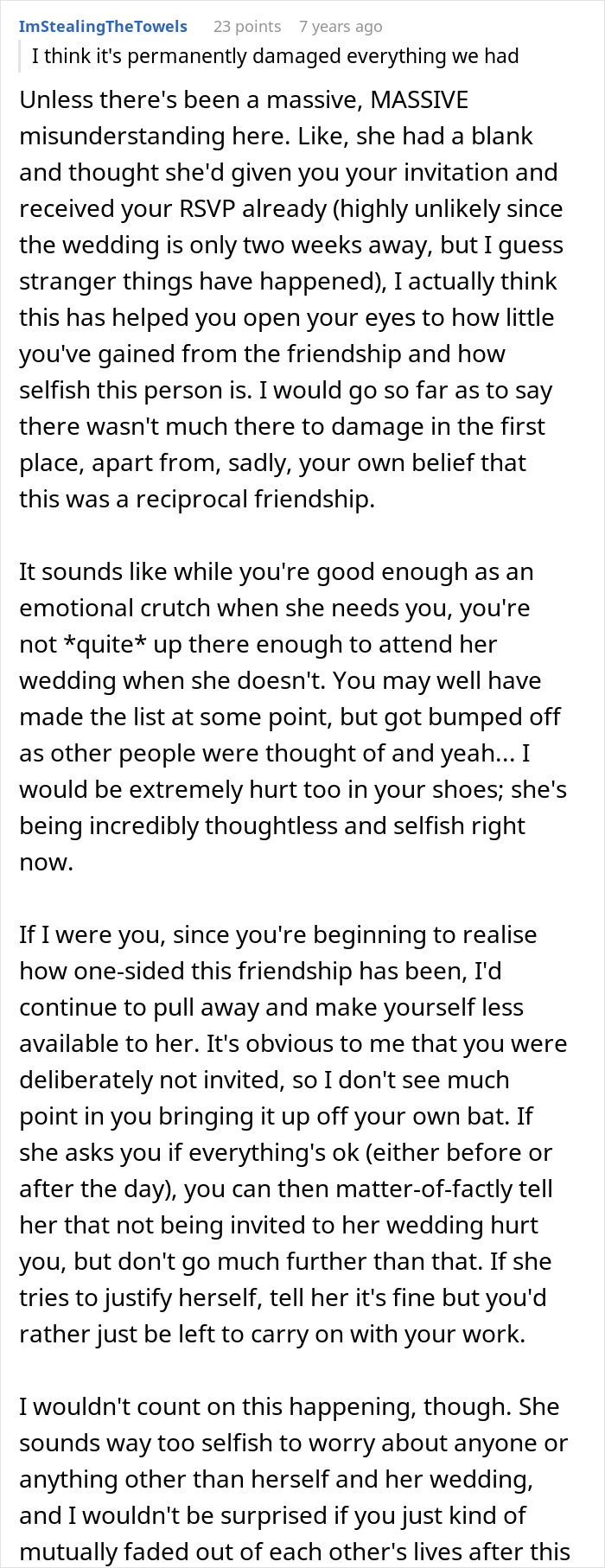 Woman Thinks She&rsquo;s Found A Bestie At Work, Her Wedding Invite List Reveals She&rsquo;s Just A Coworker
