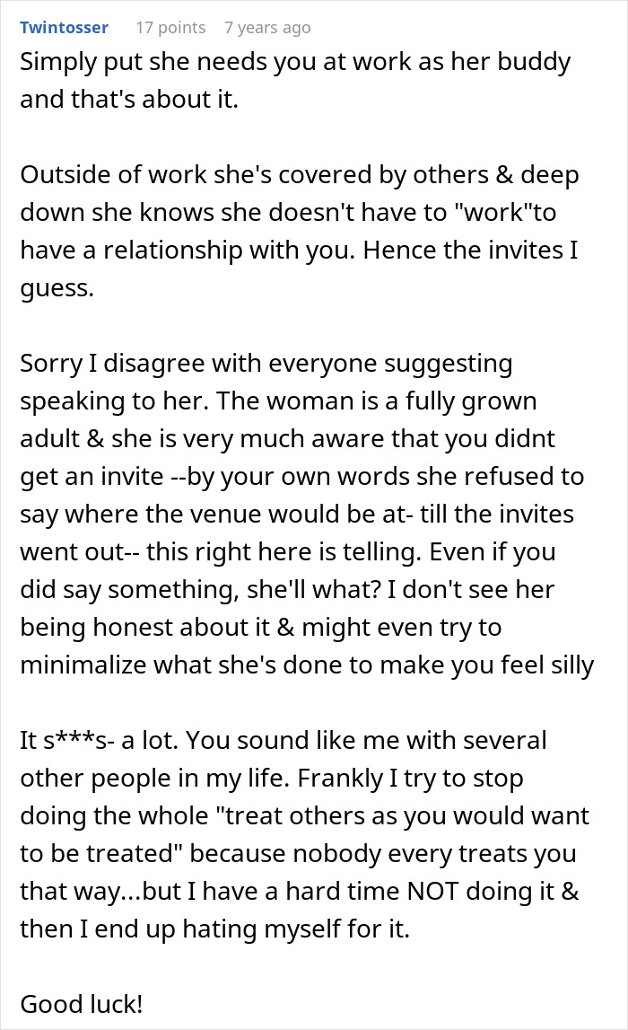 Woman Thinks She&rsquo;s Found A Bestie At Work, Her Wedding Invite List Reveals She&rsquo;s Just A Coworker
